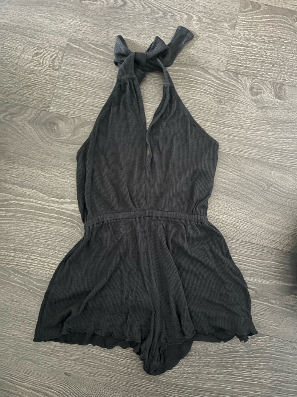 Urban Outfitters Charcoal Halter Romper